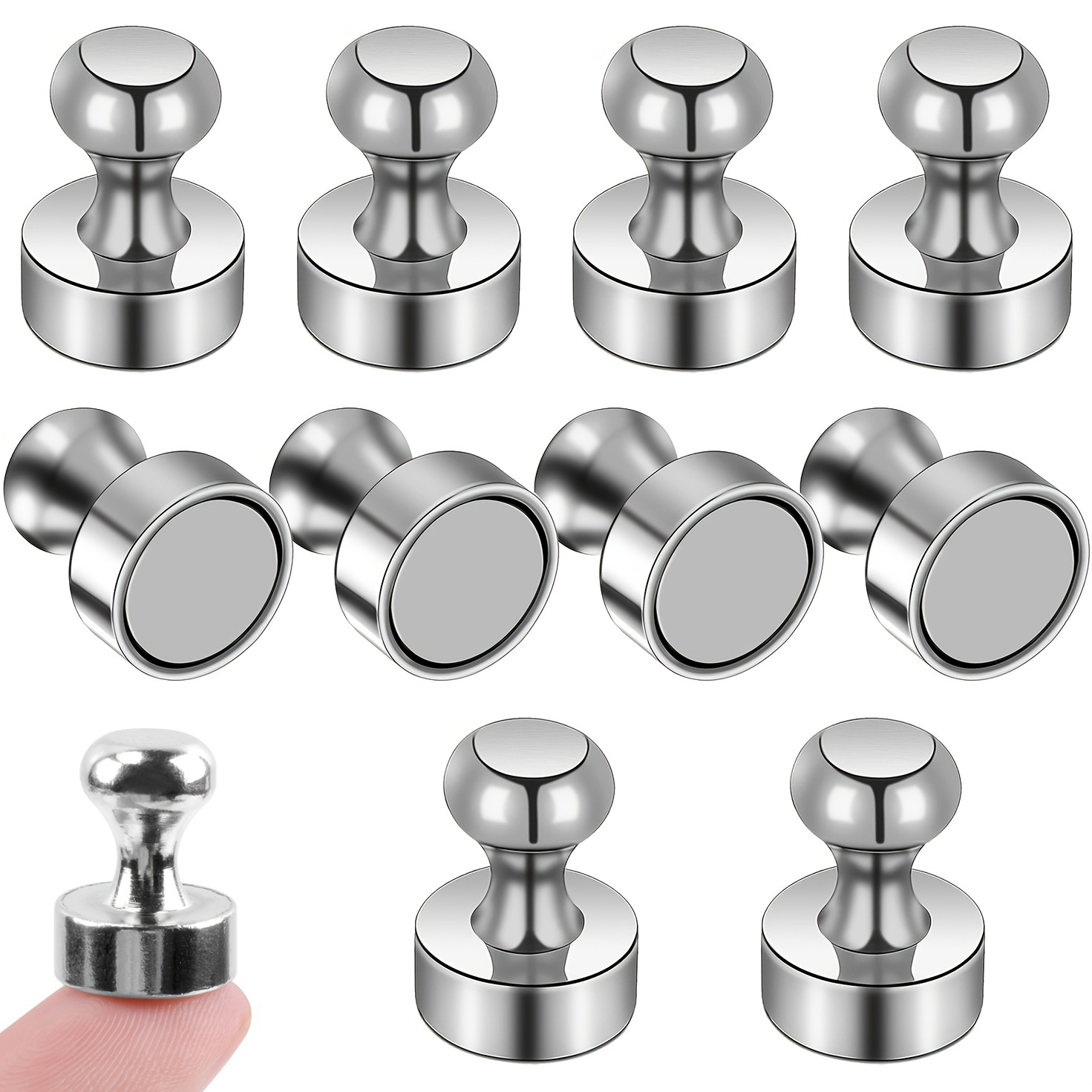 50 PCS Small Magnets 8x2mm, Neodymium Magnet Round, Strong Magnets, Fridge  Magnets Adult for Whiteboard, Fridge, Home, Kitchen, Office