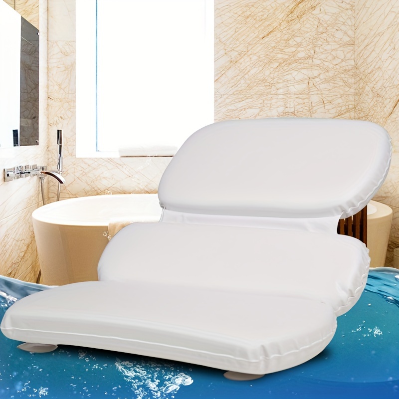 Bathtub Backrest and Head Pillow for Bathtub Head Neck Shoulder Back  Support Engineering Bathtub Pillow Full Body Bath Pillow Soft and  Breathable