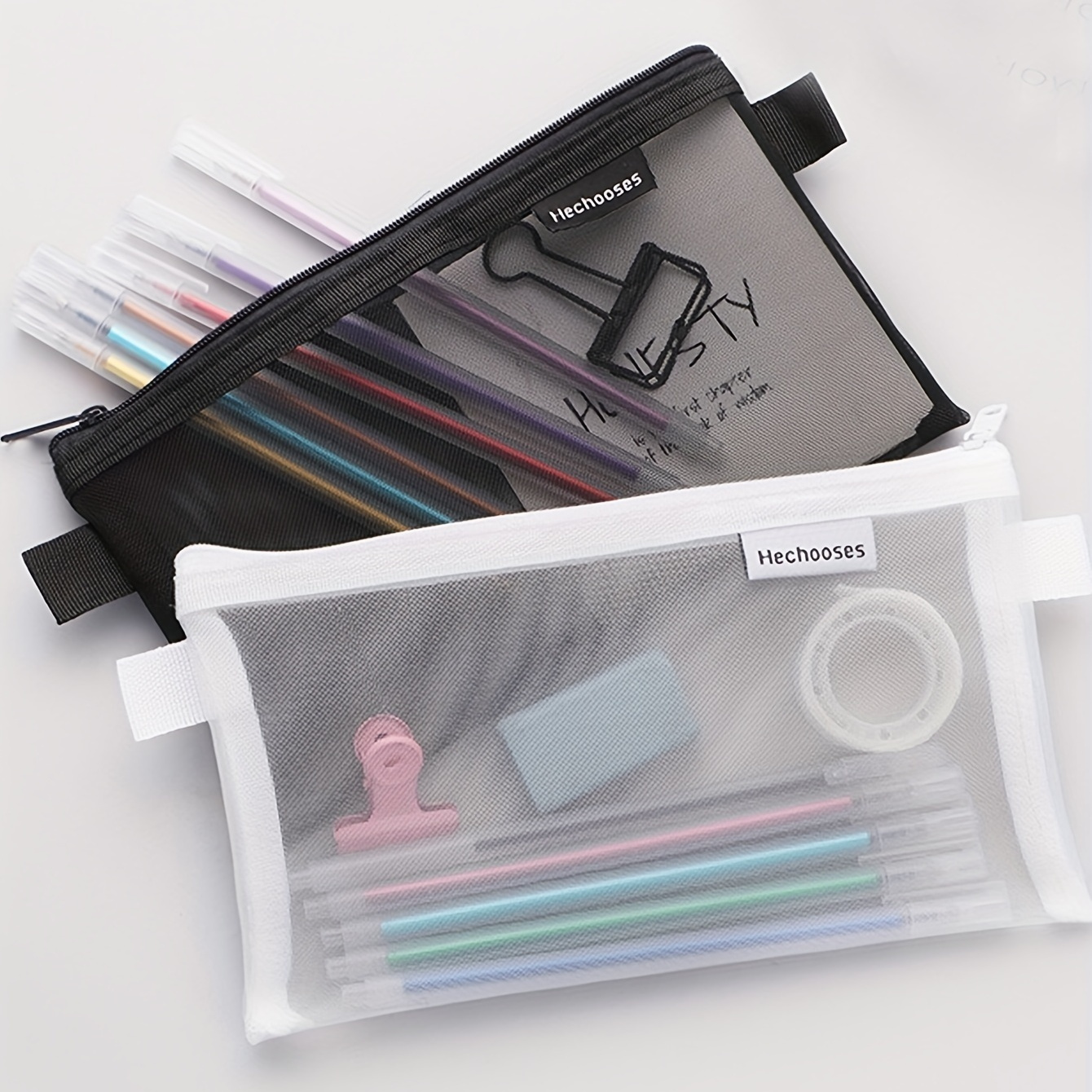 1pc Clear Pencil Bag