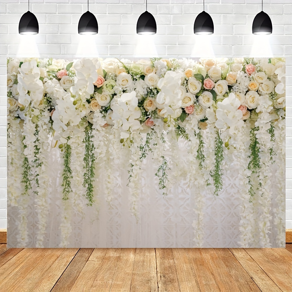 Fleurs artificielles pour décoration de voiture, porte, chaise, arrière,  mariage, fournitures de fête, ruban floral romantique