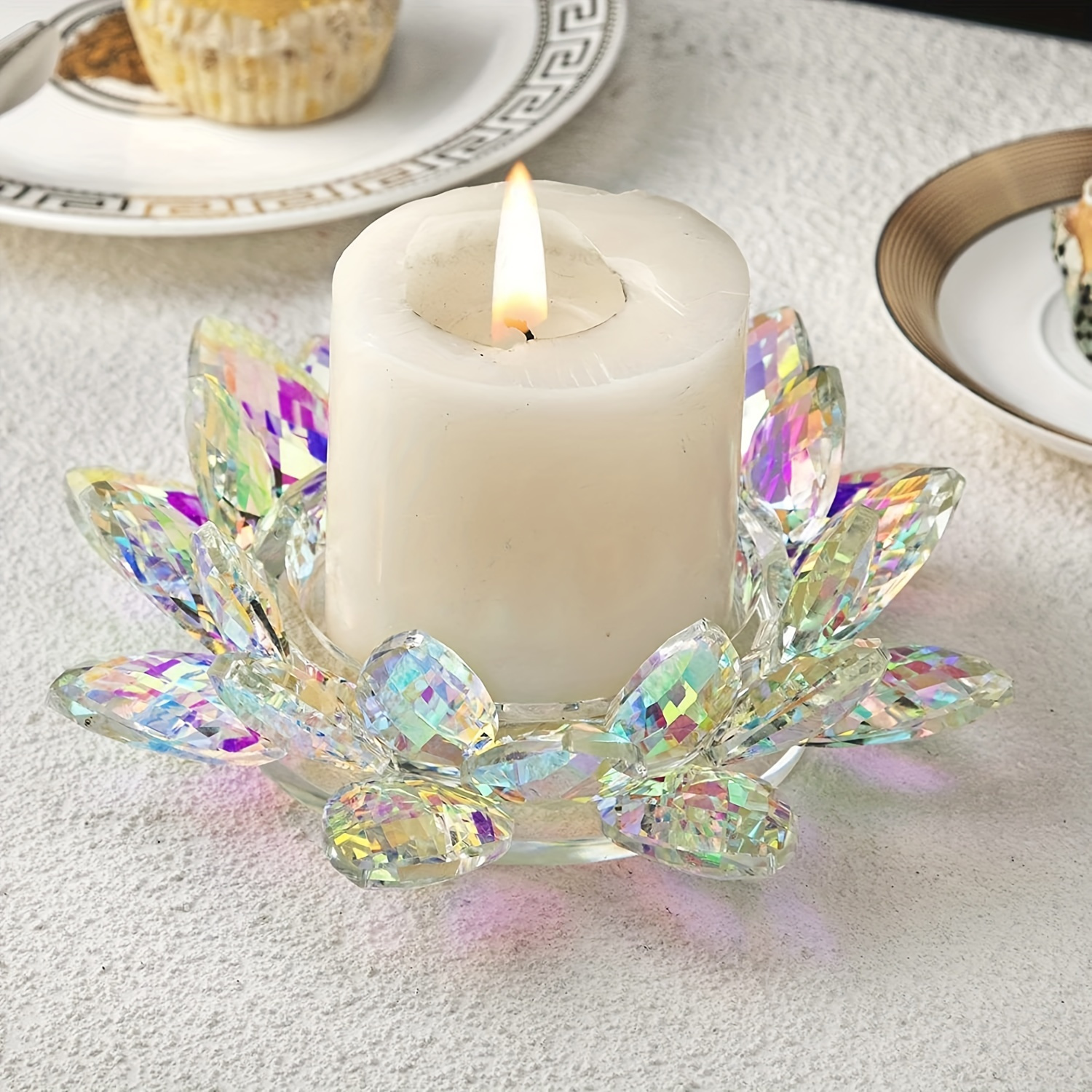 Crystal Candle Holder - Temu