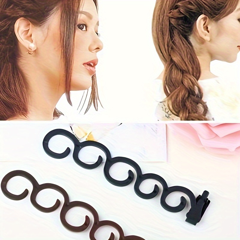 7 Pieces Hair Braiding Tools Magnetic Pin Wristband and 2 Pieces