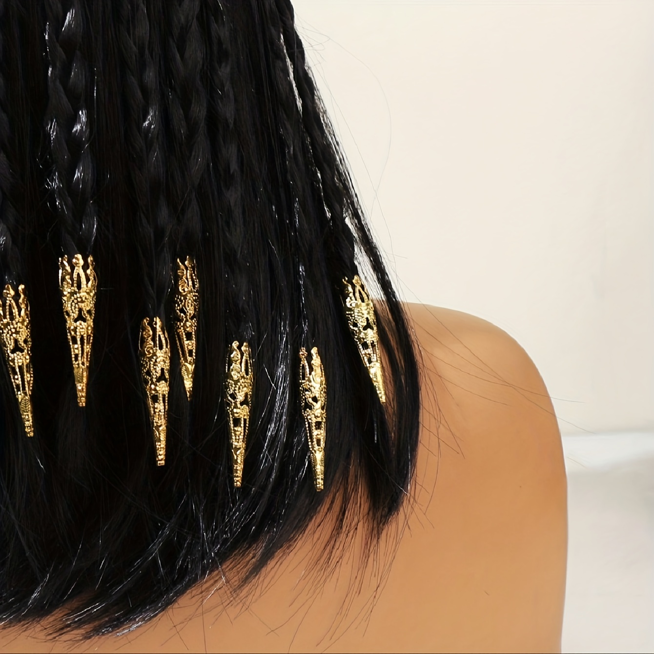 259 Pcs Hair Jewelry for Braids, Loc Jewelry for Hair Dreadlock, Hair  Jewelry for Women, Metal Gold Braids Rings Cuffs Clips for Dreadlock  Accessories