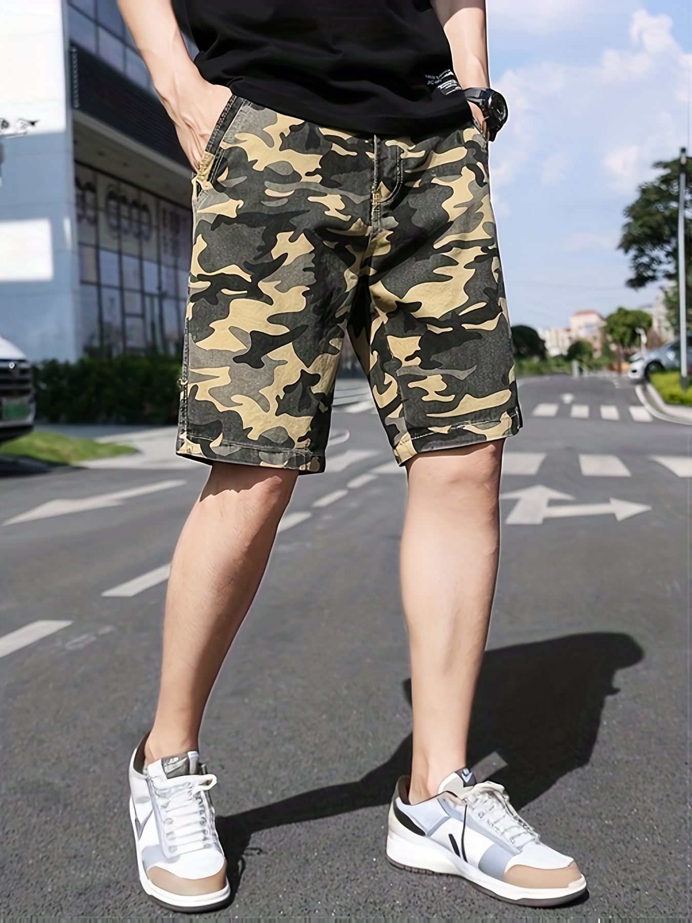 Camouflage Cargo Shorts - Temu Canada