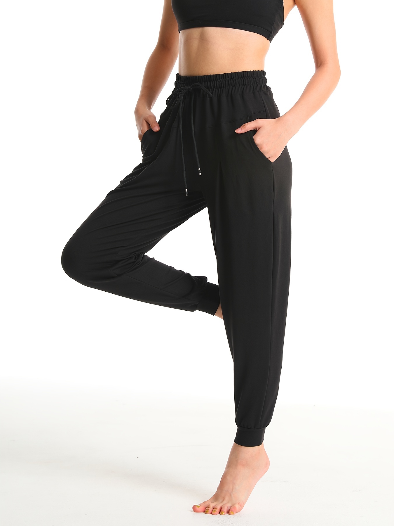 Labakihah Joggers For Women Women Sports Pants Trousers Jogging Sweatpants  Jogger Pants Black 