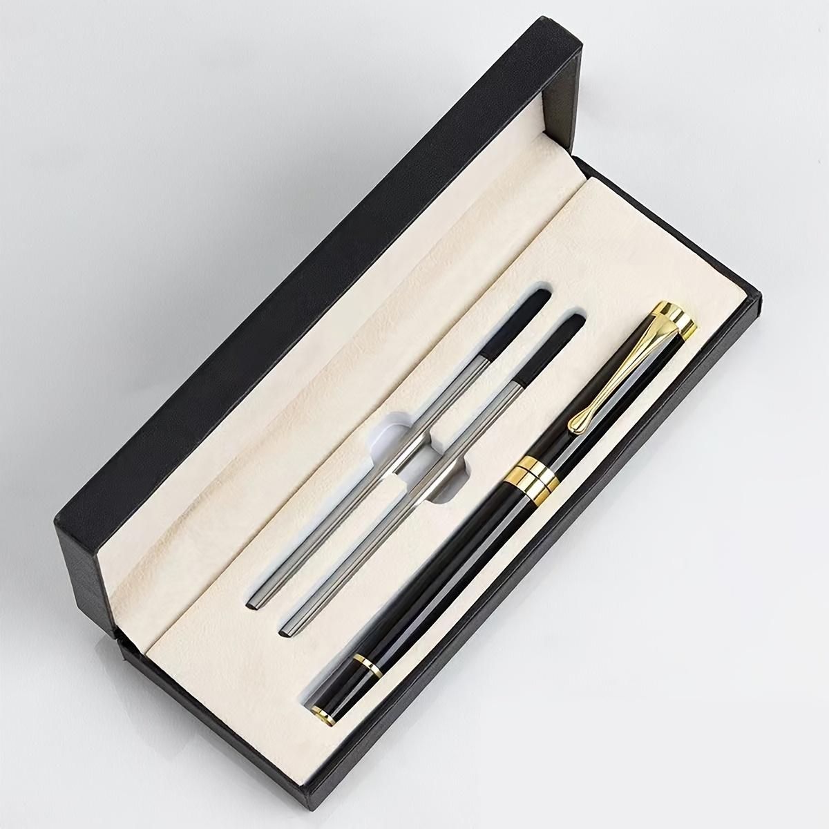Juego de bolígrafos de regalo personalizado para médicos, regalos de  tecnología de ECG, regalo de madera de bambú grabado, 2 cajas de pluma