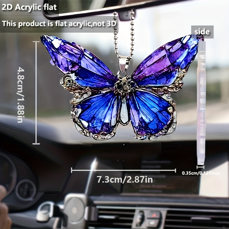 Rhinestone Metal Butterfly Car Air Fresheners Vent Clips - Temu