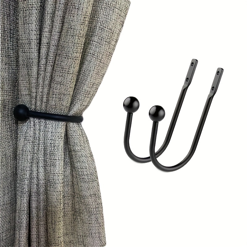 Ganchos de metal para cortina de cortina pequeños en forma de S, ganchos de  alambre de acero inoxidable para cortina de techo (30 unidades)