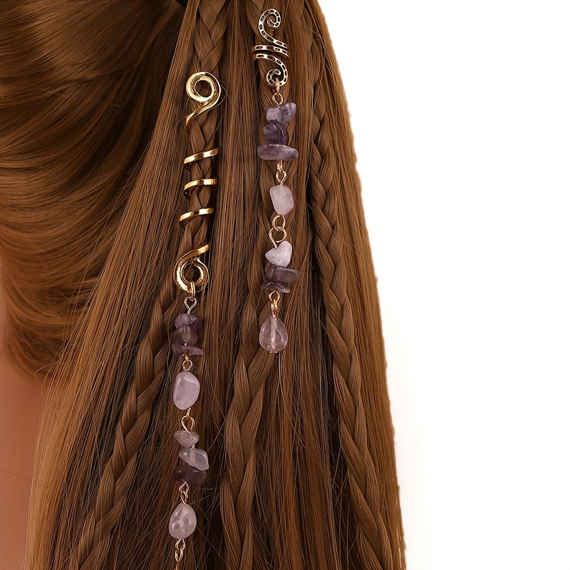 Hair Loc Jewelry Loc Jewelry for Dreadlocks Bronze Loc Accessory With Charm  
