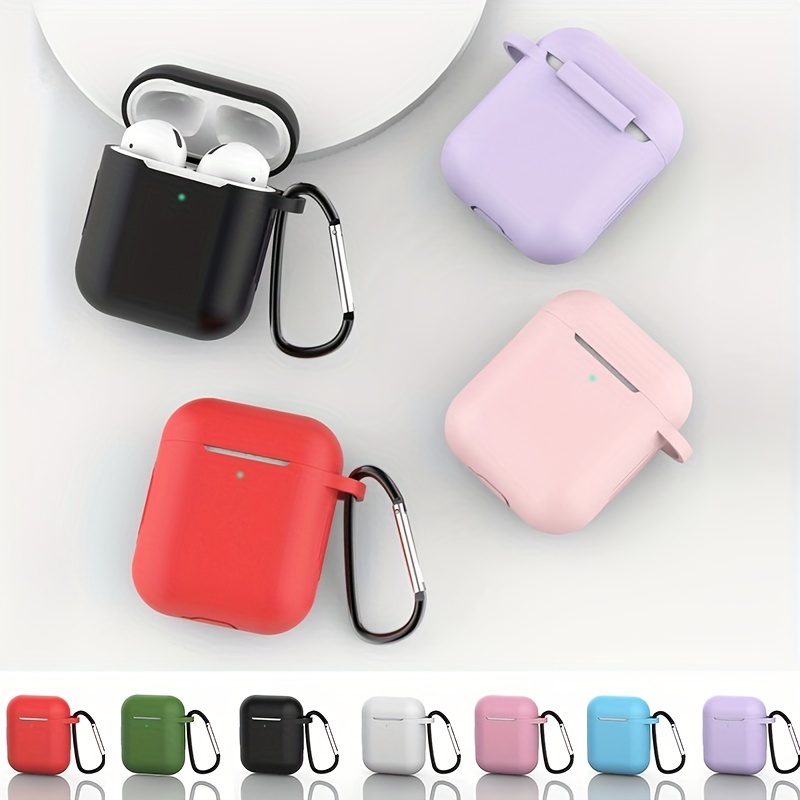 AirPods Silicone Case Protective Cover Silicone 3D Luxury Classic Design  Cover Compatible with Apple AirPods 1 & 2 *#Black Sup 