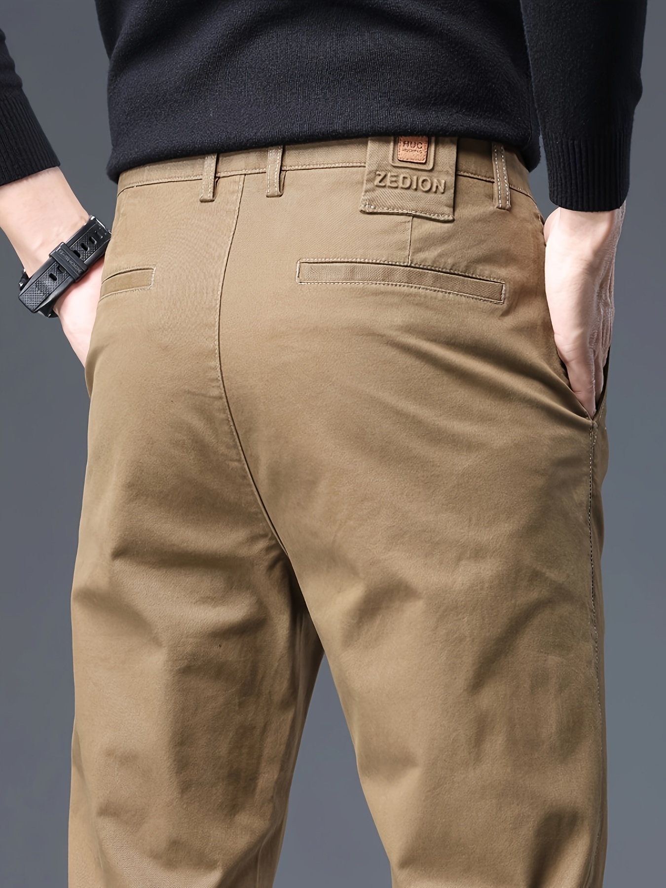 Pantalon chino slim noir - 5 poches - Prix doux Homme/Pantalon, jean,  bermuda, short de bain - Lora