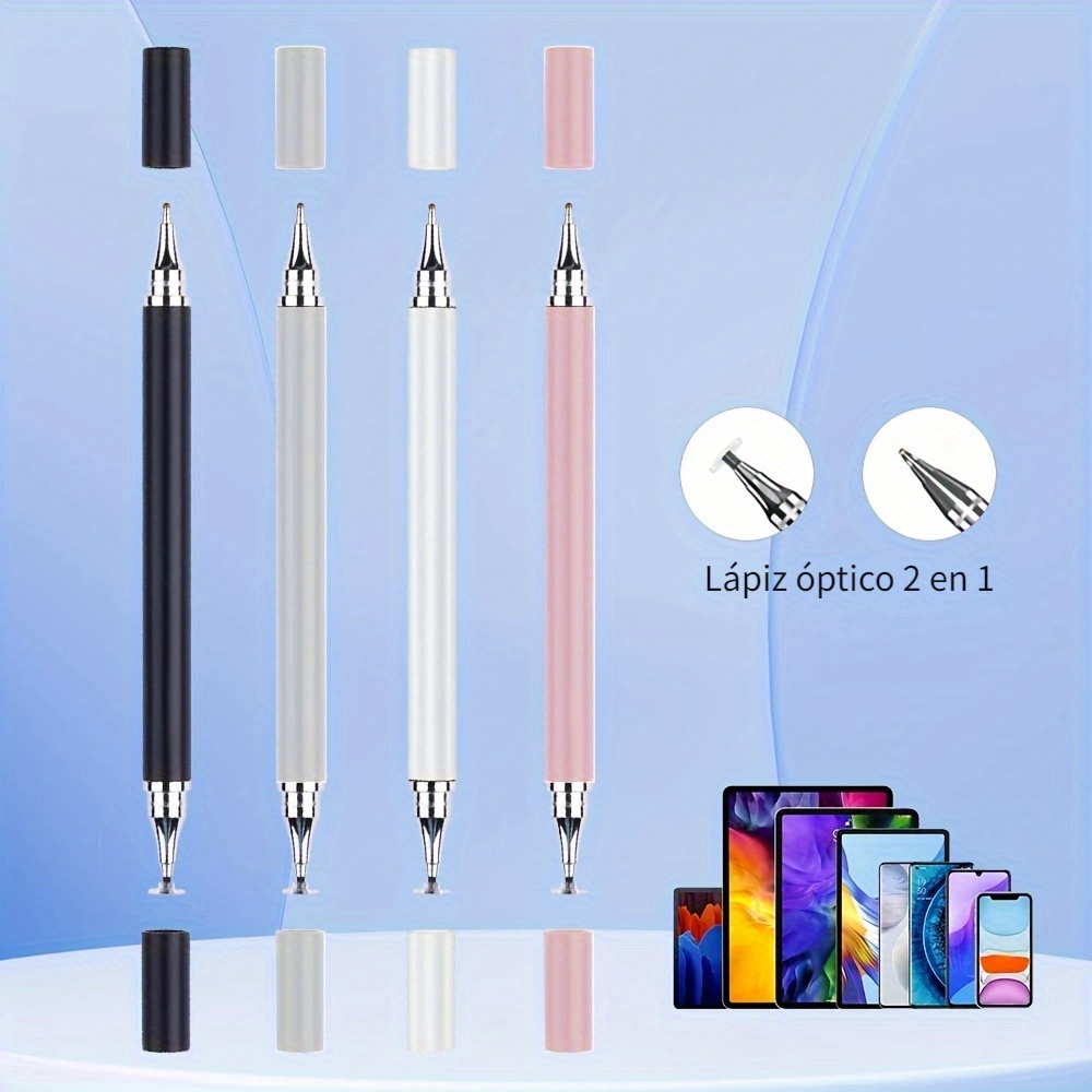 Bolígrafo para tableta Samsung, lápiz capacitivo con punta de disco y tapa  magnética compatible con Apple iPad pro/iPad 6/7/8th/iPhone, Samsung Galaxy