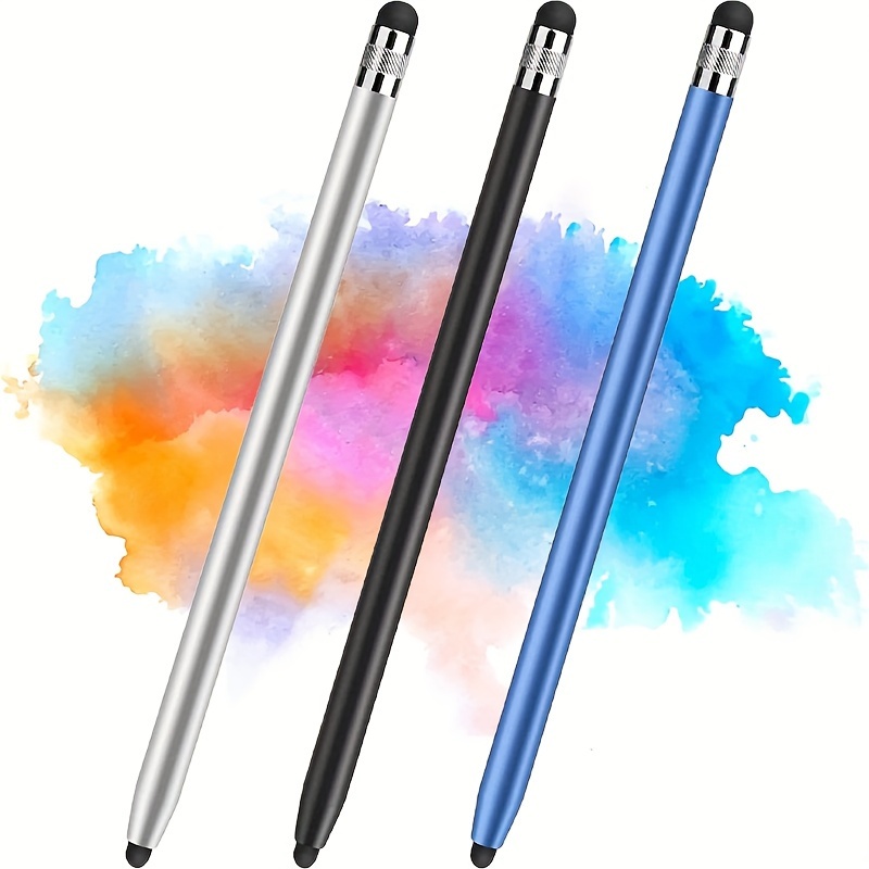 High Sensitivity Touch Screen Pen Dual Usage Universal Smart Capacitive Car  GPS Navigator Point Round Thin Tip Stylus Pens