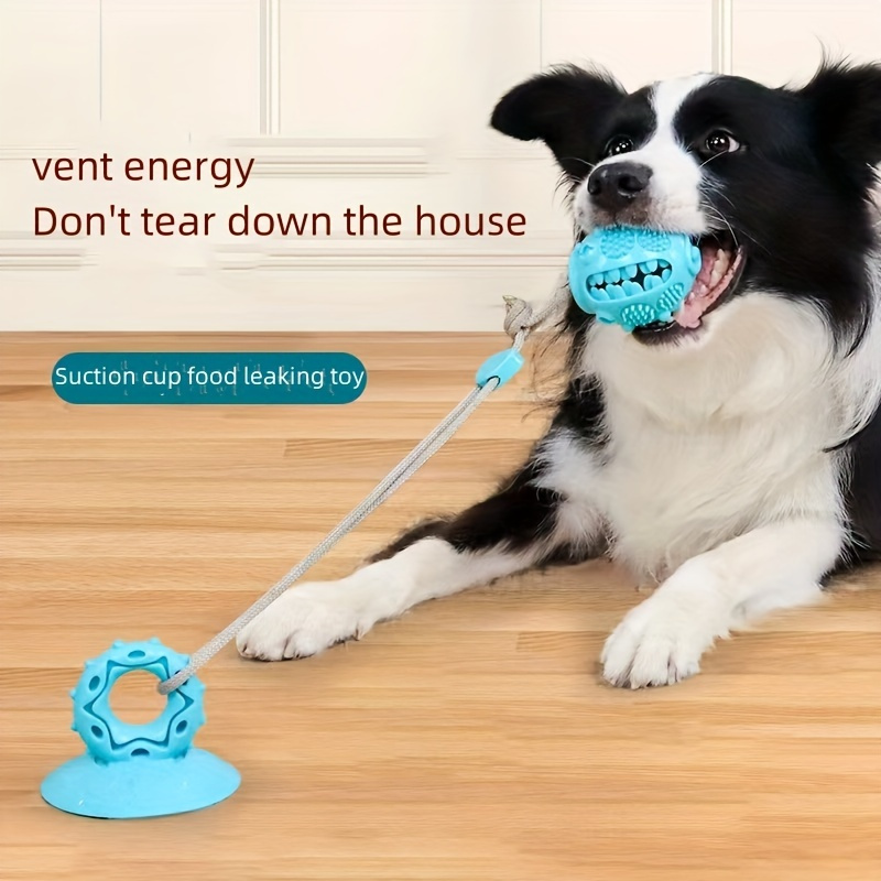 1pc Suction Cup Dog Toy Molar & Feeder & Vent Toy With Bell For Pet