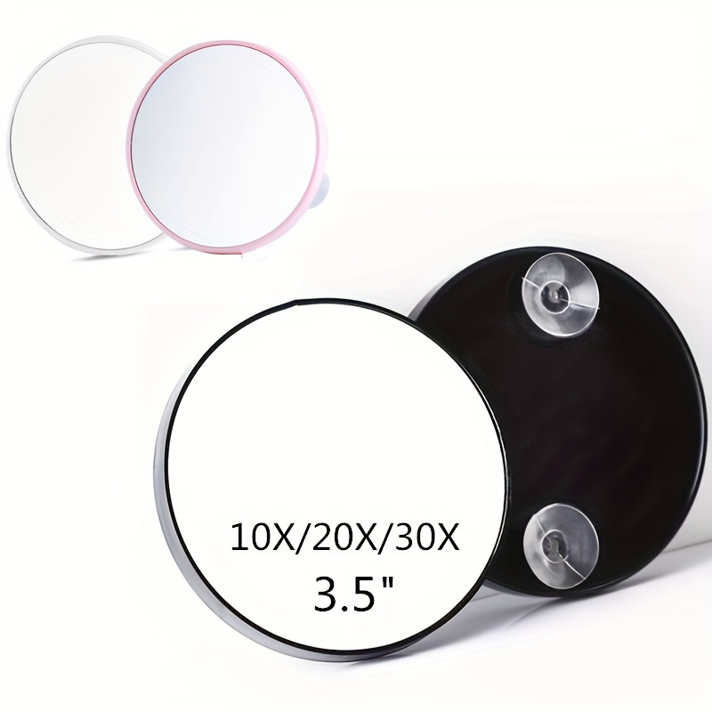 Espejo de aumento 10X con 3 ventosas de montaje para maquillaje preciso –  Cejas/Pinzas – Eliminación de puntos negros y manchas – Espejo de  maquillaje