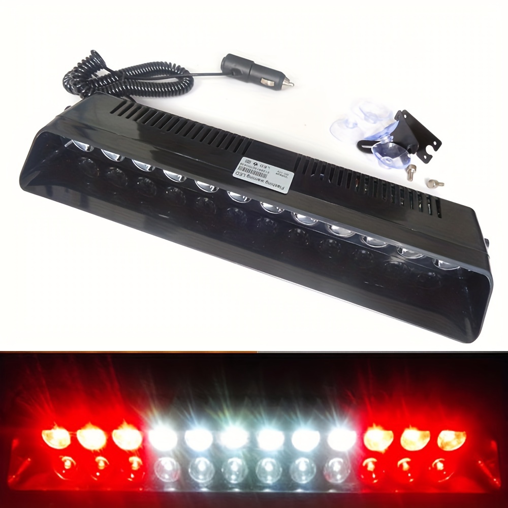 1 luz estroboscópica LED giratoria recargable, luz de advertencia de  seguridad de base magnética para vehículos de construcción, remolques,  patrullas