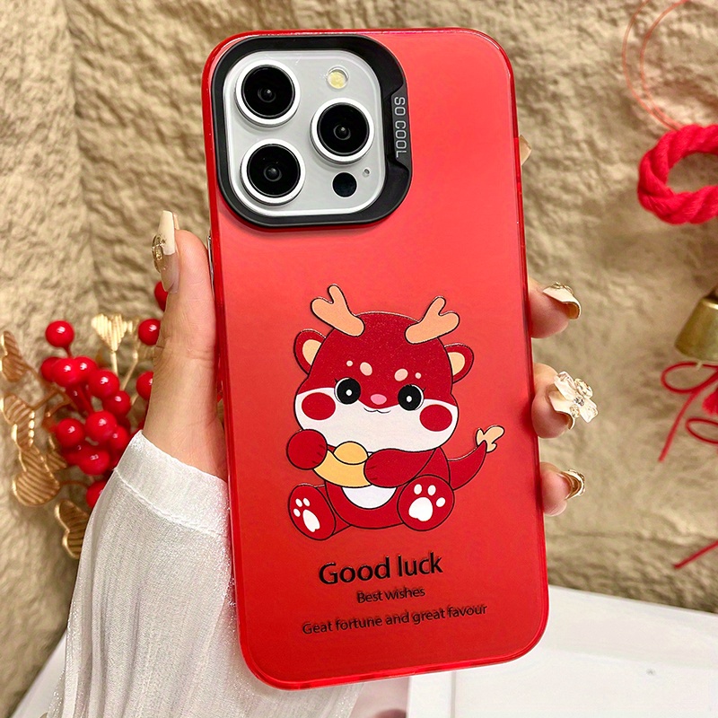 Red Make A Fortune Phone Case Iphone 14 Plus 7 8 X Xs Xr 11 - Temu