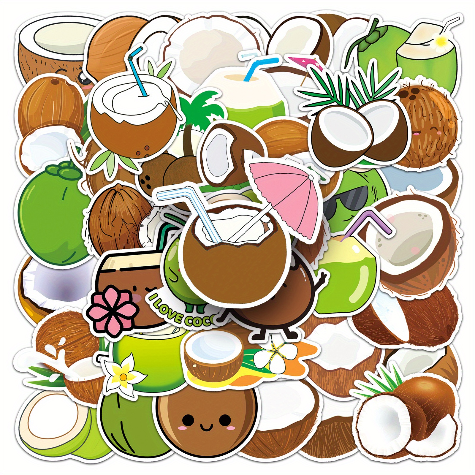 Coconut Stickers - Temu