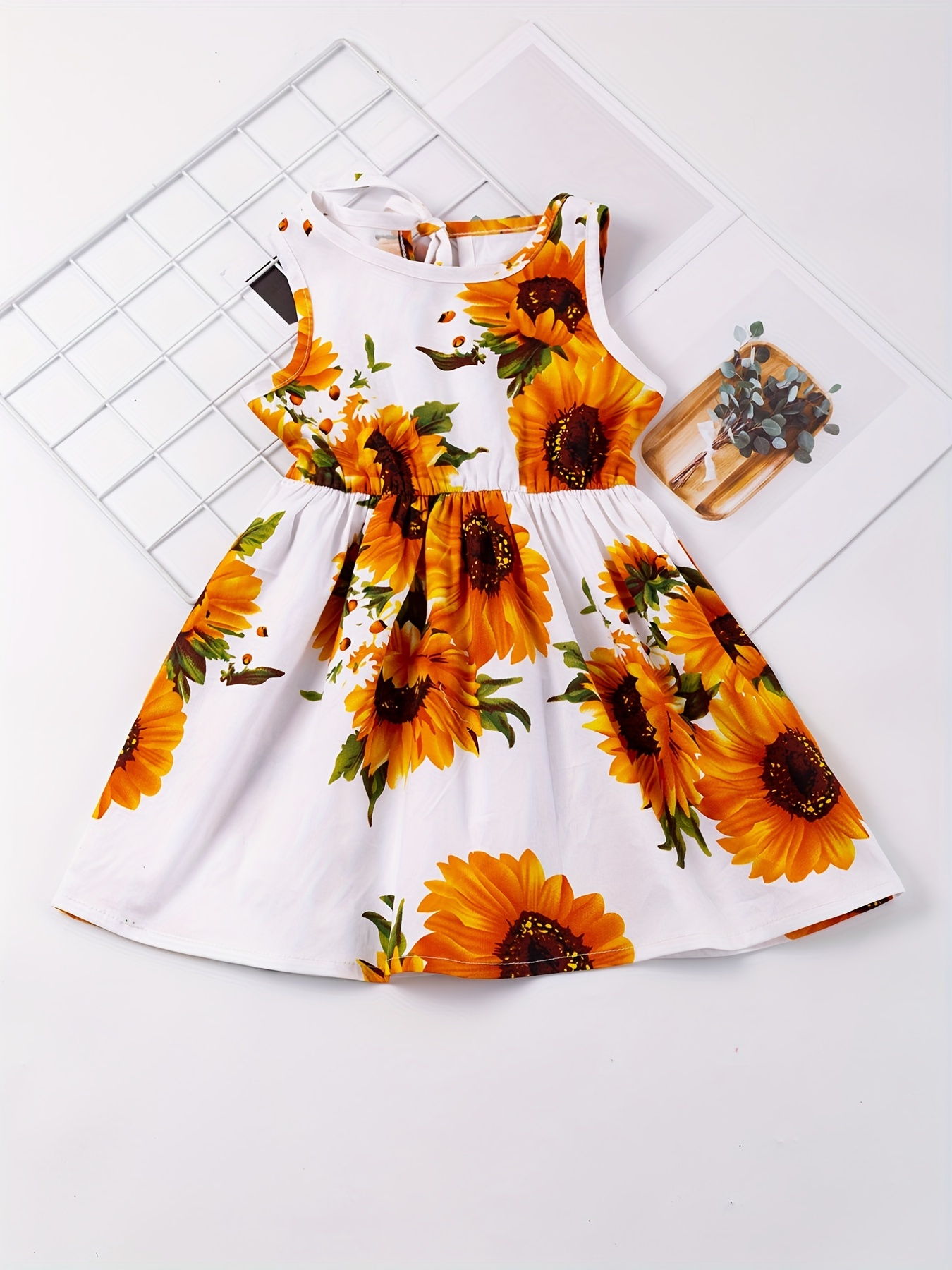 flower girl dresses with sunflowers