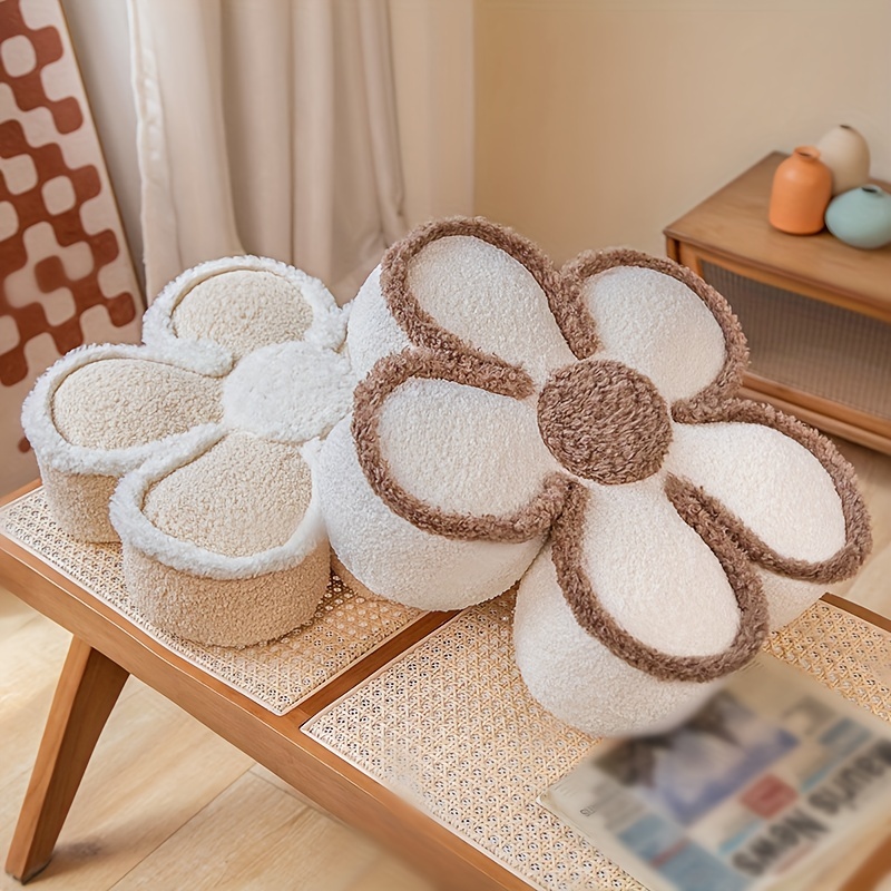 1pc Solid Square Seat Cushion, Plush Chair Seat Cushion Non Slip Chair Pad Square Flannel Fart Pad Soft Thin Pillow for Home Decor Garden Party Dining
