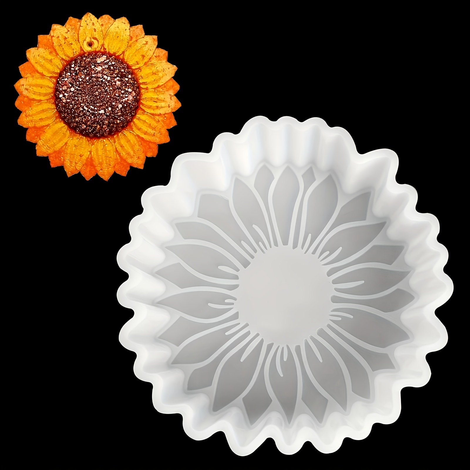 Sunflower Mini Flower Mold Silicone Chocolate DIY Handmade Model Baking  Fondant Making Drop Glue Decoration Mobile Phone Case