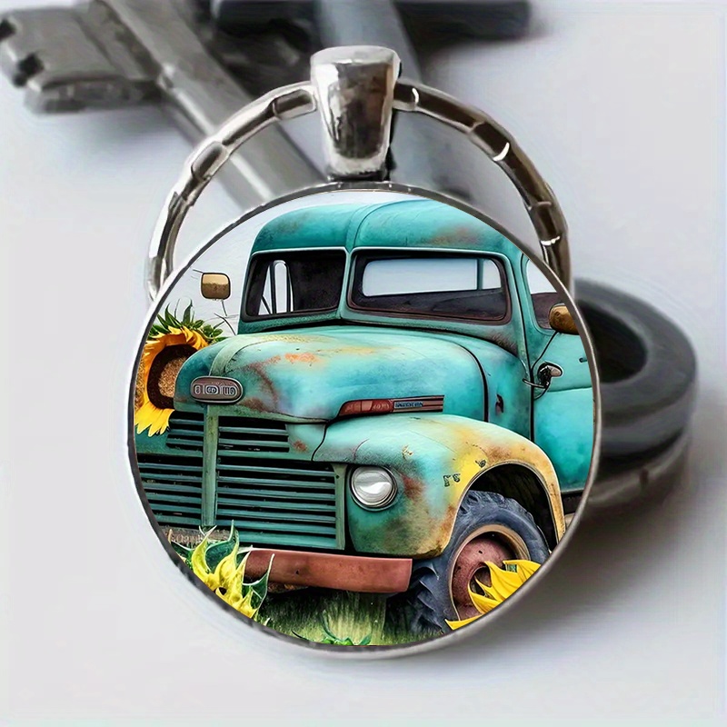 New Cool Boy Men's Big Truck Keychain Stainless Steel Car - Temu