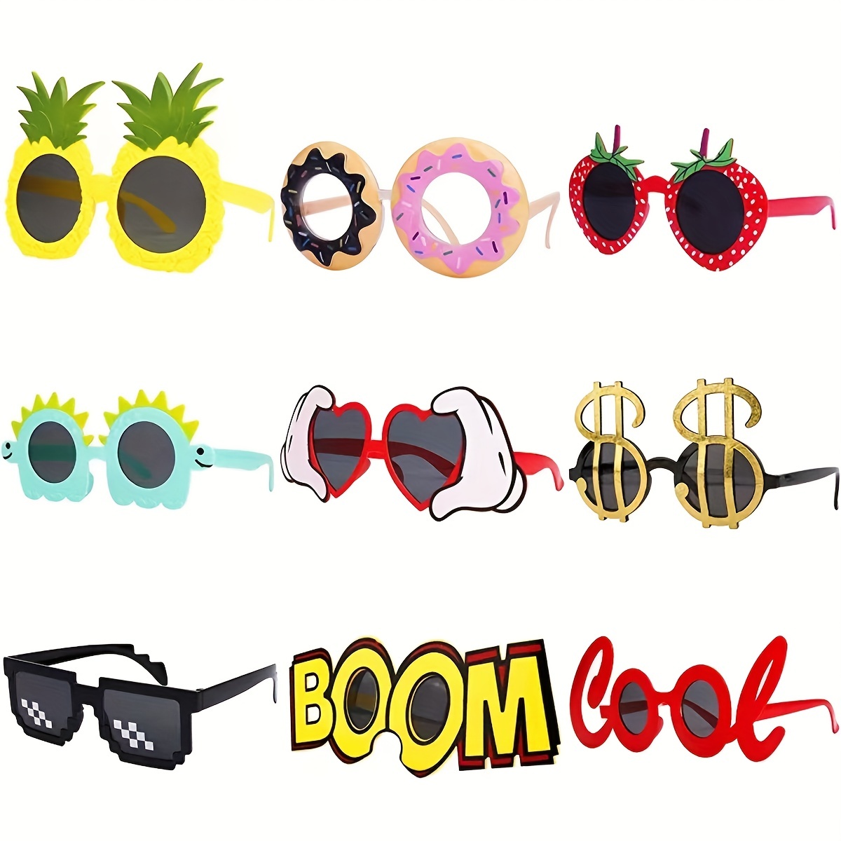 Spoof Birthday Party Glasses Decompression Creative Glasses - Temu