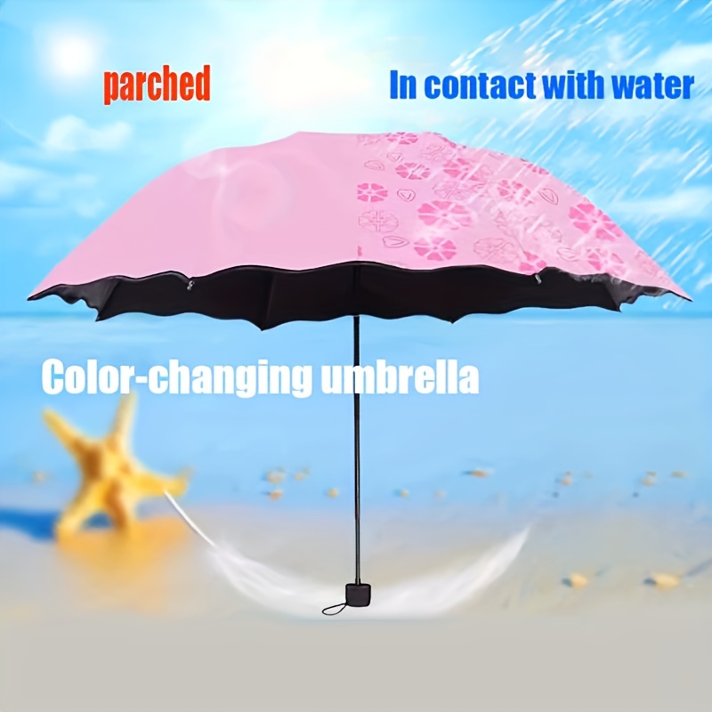 1pc Moda Lunares Paraguas Mujer Plegable Pequeño Fresco - Temu
