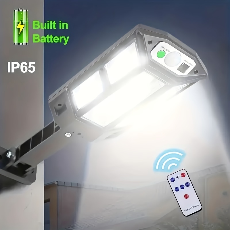 1pza Luz Pared Solar Ip65 Súper Brillante Prueba Agua, Luz Calle Sensor  Control Remoto, 3 Modos, Luz Solar Sensor Movimiento Calle, Jardín, Garaje,  Patio Trasero, Puerta Principal, Suministros Fiestas Año Nuevo Navidad