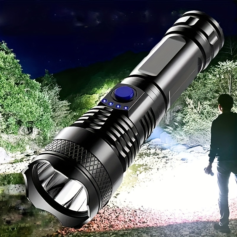 5€ sur Lampe de poche Lampe Camping torche LED Ultra puissante rechargeable  USB étanche avec base pour Urgence Randonnée Chasse - Torches - Achat &  prix