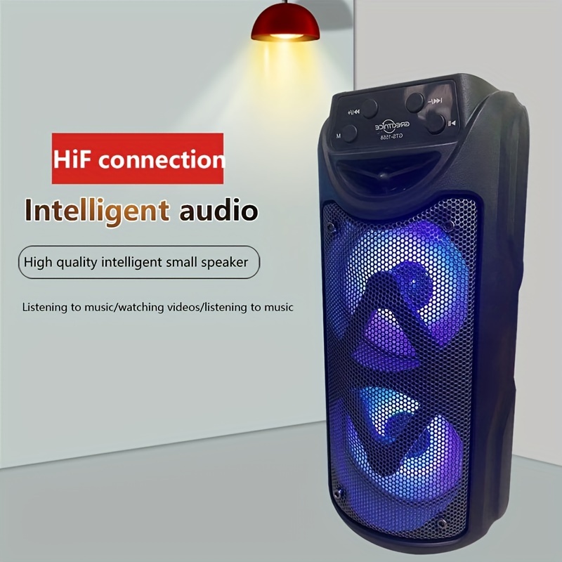 Dual 4inch Bluetooth Speaker J-bl Outdoor Portable Bt Speaker Music  Loudspeaker Party Fm Radio Stereo Sound Box With Color Light - Speakers -  AliExpress