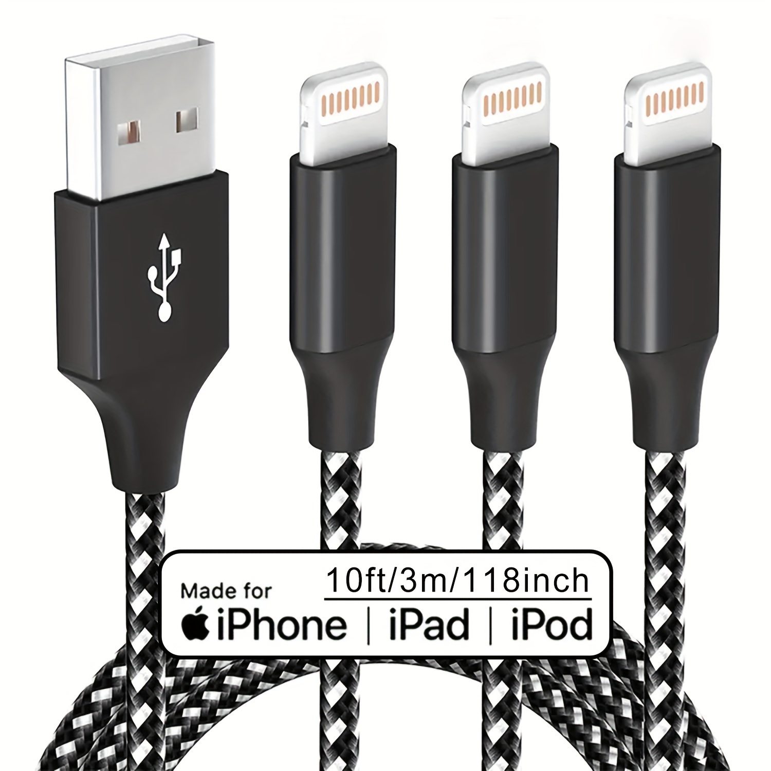 KUULAA-Cable USB MFi de carga rápida para iPhone, cargador para iPhone 14,  13, 12, 11 Pro, Max, X, XS, XR, 8, 7, 6 Plus