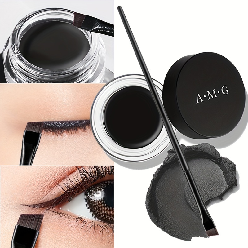 2 Pcs Angled Eyeliner Brush, Slanted Fine Point Eye Shadow Brushes, Gel Eye  Liner Makeup Brush With Synthetic Bristle