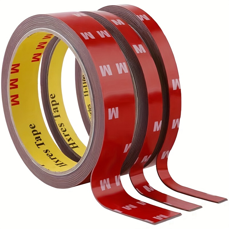 Strong Permanent Double-Sided Sticky Adhesive Glue Tape With Red