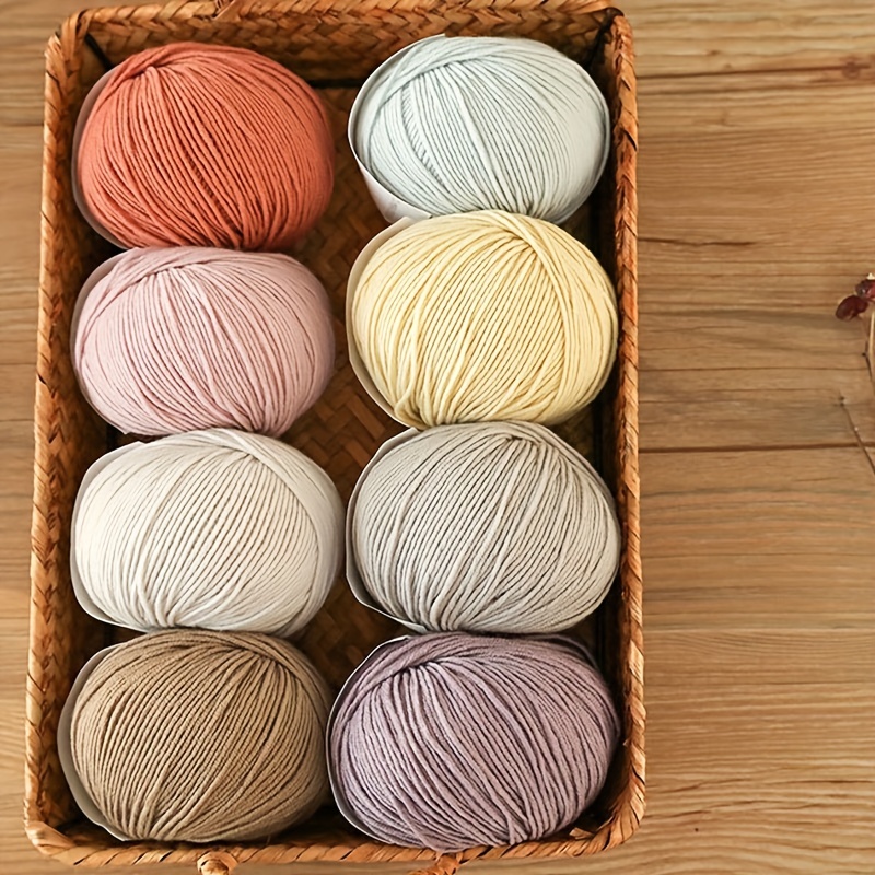 Hilo de lana para ganchillo de 1.76 oz, hilo suave para tejer y tejer  proyectos de manualidades, hilo de lana de ganchillo de doble punto para  adultos