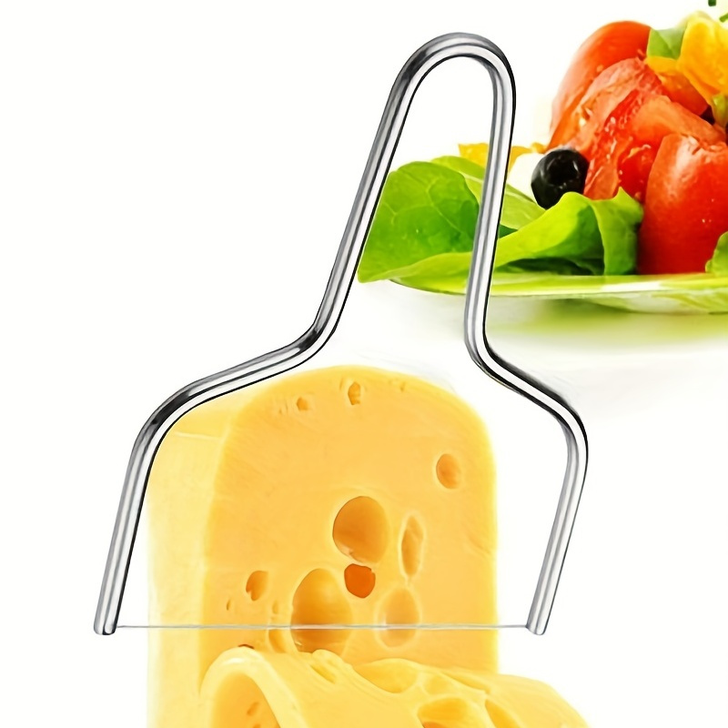  Cortador de queso y cortador de queso, cortador de queso con  alambre para bloque de queso, tabla de cortar queso con 5 cables de  repuesto, escala precisa de acero inoxidable para