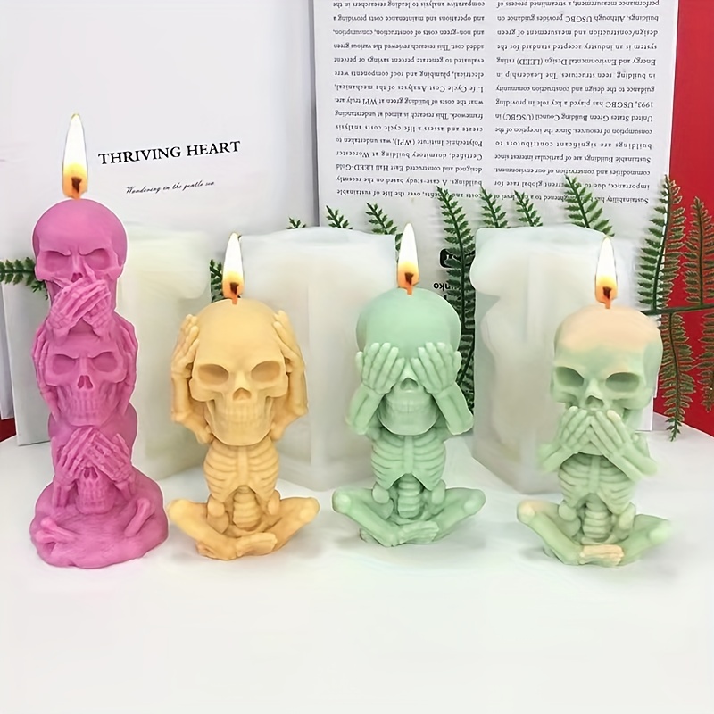 1pc Dog Head Candle Silicone Mold Dog Shape Fragrance Candle Making Wax  Mould