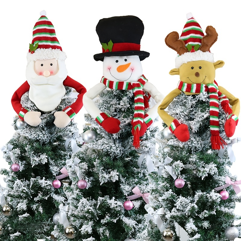 Snowman Tree Topper Christmas Tree Toppers Vintage Handmade - Temu