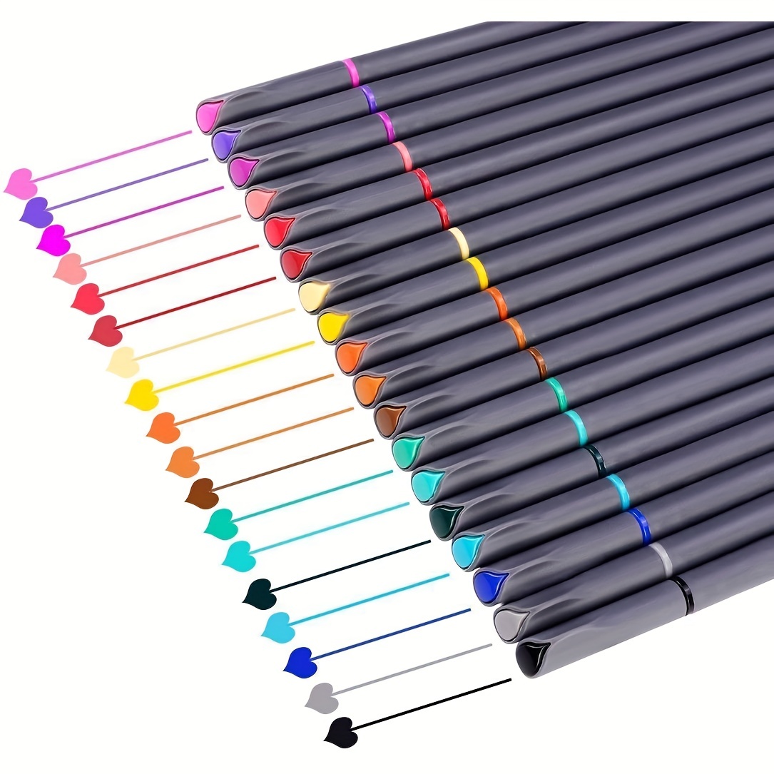 Ordered - 80 Colors Fineliner Color Pen Set 0.4mm Fine Line Sketch