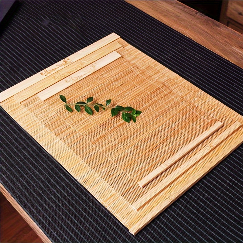 Bamboo Table Mats Placemat Tea Placemats Mat Japanese Slat Tray Runner  Dining Set Place Heat Resistant Kung Washable