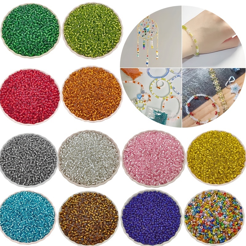 2mm Uniform DIY Glass Beads Spacer Not Fade Seed Beads for Jewelry