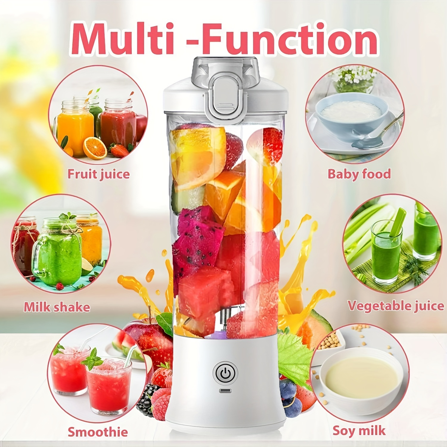 Koios Bullet Personal Blender For Shakes And Smoothies - Temu