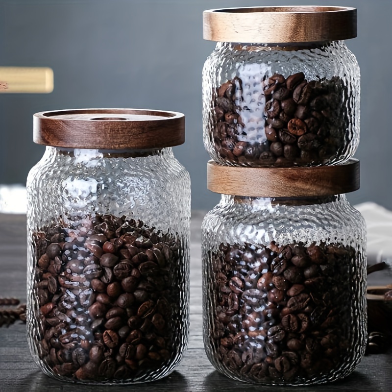  Feidet Recipiente de café para café molido y granos de café, recipiente  hermético de café con rastreador de fecha y cuchara, contenedor de  almacenamiento de café en grano de café de