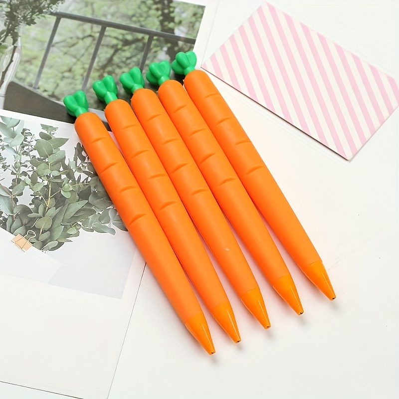 6 New Brown Bear Cream Rabbit Press Pen Bullet Black Carbon Pen Press  Neutral Pen 19.69inch Economic Pack Jumping Pen