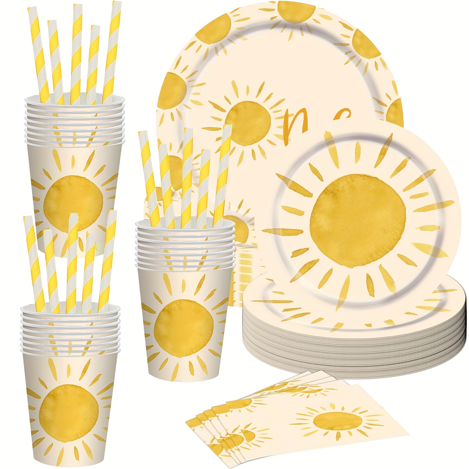 Set New Sunshine Sun Theme Fiesta Cumpleaños Decoración - Temu