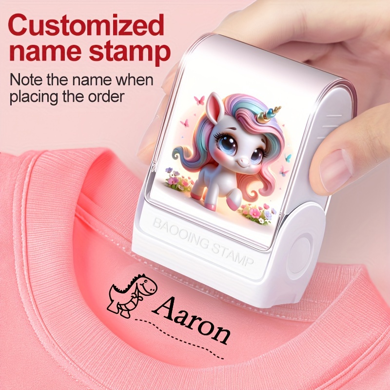 VINTAGE PERSONALIZED RUBBER NAME STAMPS FOR AARON - 2 STAMPS DIFFERENT  STYLES
