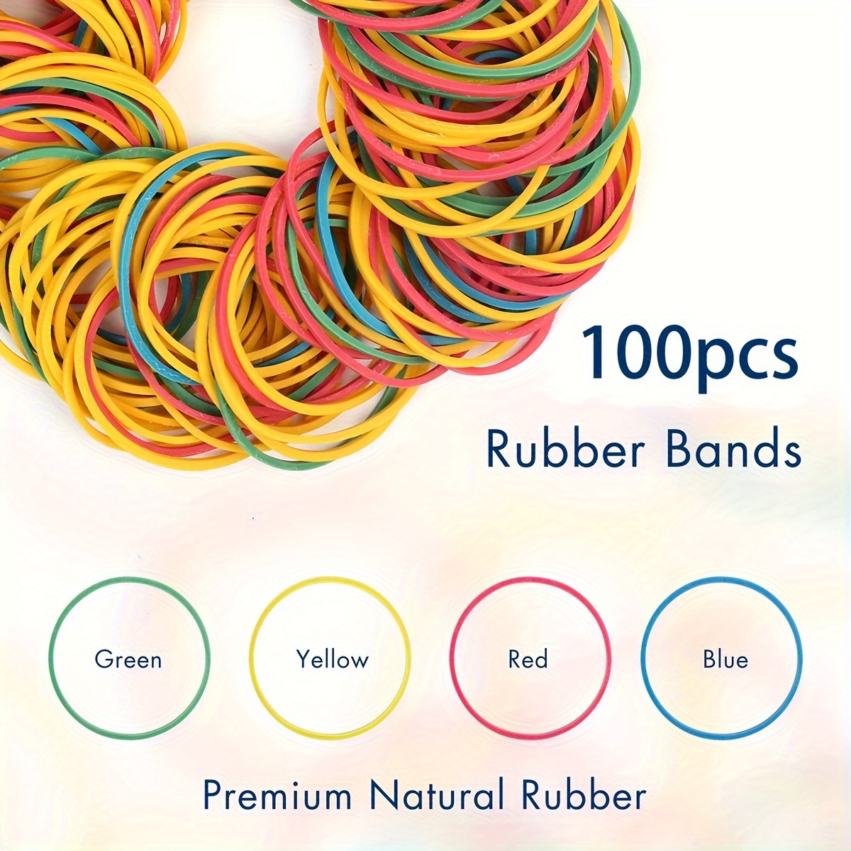 200pcs Rubber Bands,Elastic Bands, Heat Resistant Rubber Band for School,  Home, or Office (Multicolor) : : Everything Else