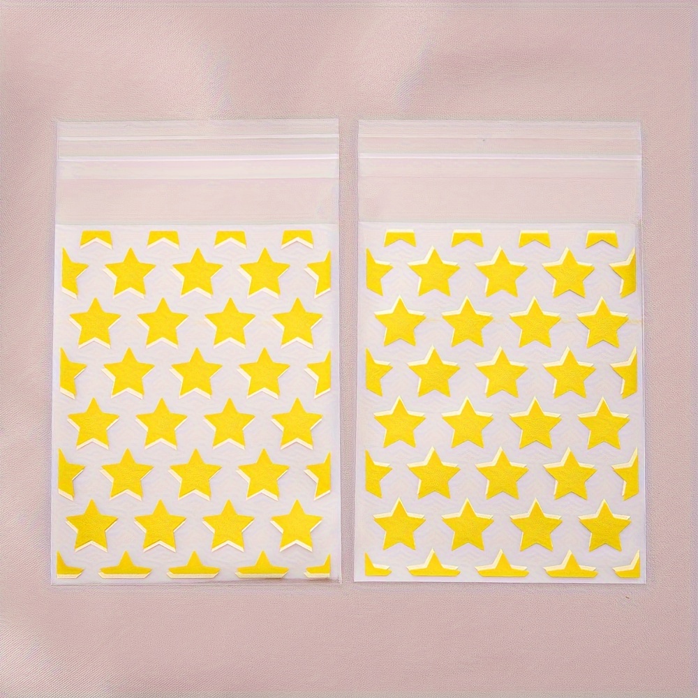 50pcs Clear Photo Packaging Bags, With Laser Star Pattern For Packing  Pictures, Earrings, Rings
