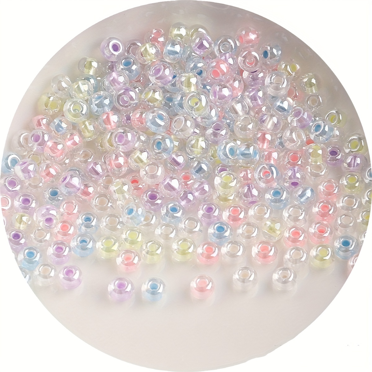 Handmade Cat Eye Jade Ice Glass Rice Beads For Diy Jewelry - Temu