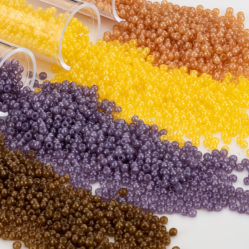 3mm Seed Beads Opaque Mixedcolor About 5000pcs/150Grams 8/0 Small Craft  Beads for DIY Bracelet Necklaces Craft Jewelry Making Supplies